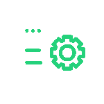 Icono de pantalla con engrane para rediseño web y optimización de velocidad y SEO